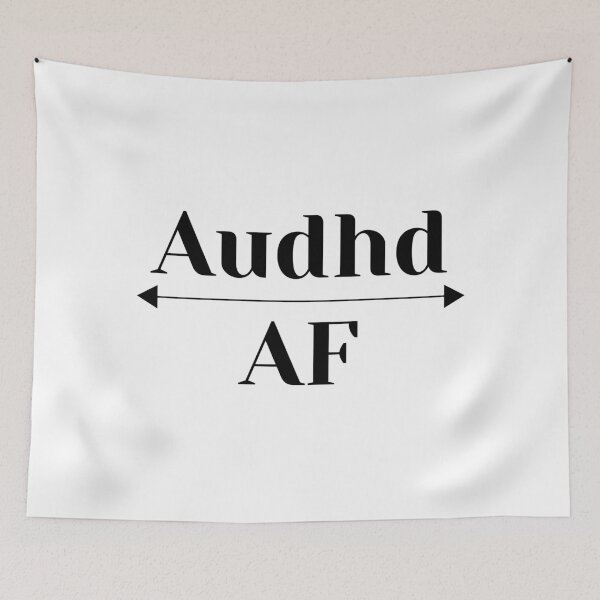 Item preview, Audhd AF | autism plus ADHD Merch designed and sold by The Courtesan Boutique.