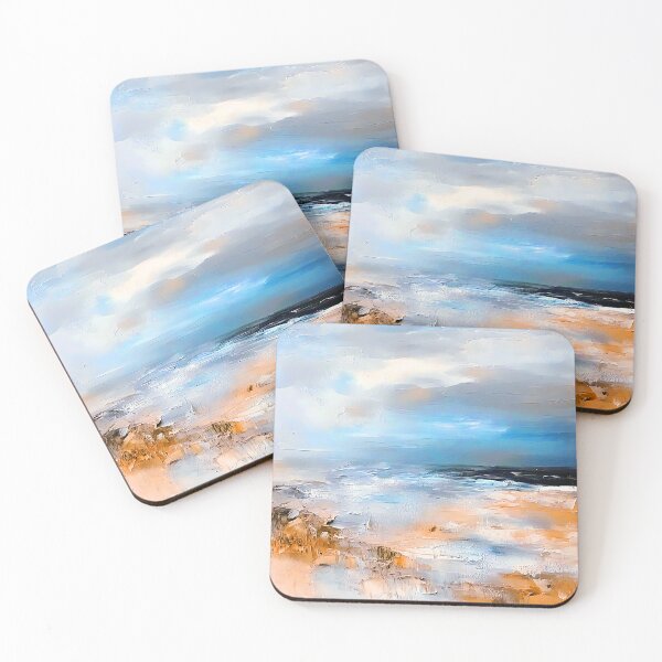 Item preview, Blue Sky, Big Clouds, Ocean, And Sand Abstract  designed and sold by DEC02.