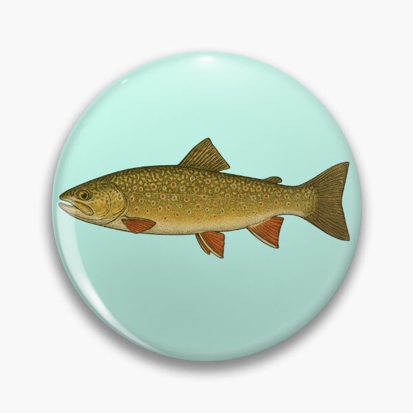 Item preview, Brook Trout – Vintage-Style Detailed Illustration designed and sold by NoRestDesigns.