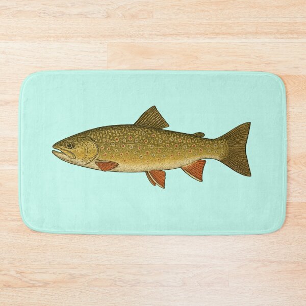 Item preview, Brook Trout – Vintage-Style Detailed Illustration designed and sold by NoRestDesigns.