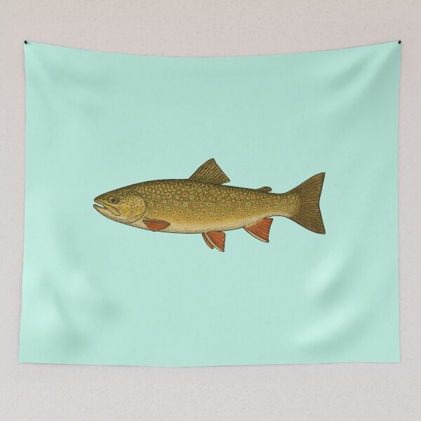 Item preview, Brook Trout – Vintage-Style Detailed Illustration designed and sold by NoRestDesigns.