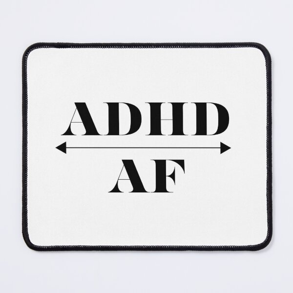 Item preview, ADHD  AF | designed and sold by The Courtesan Boutique.