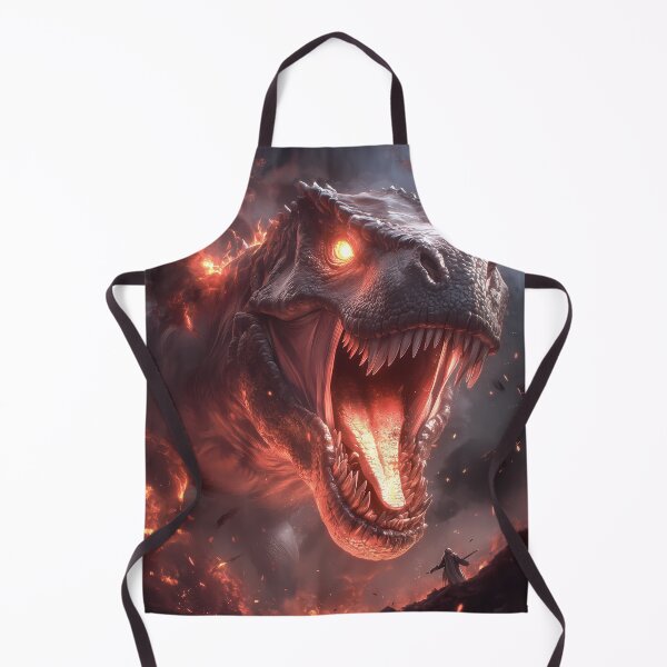 Item preview, T-Rex Fiery Roar Glowing Eyes Volcanic Apocalypse Survivor designed and sold by ManuelOpito.