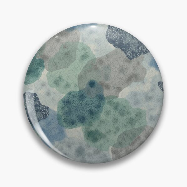 Item preview, Patrón abstracto con textura de camuflaje en tonos azules y verdes designed and sold by rustyroofco.