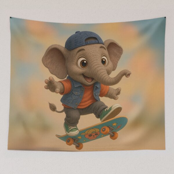Item preview, Skater Borneo Elephant designed and sold by Sillytoe.