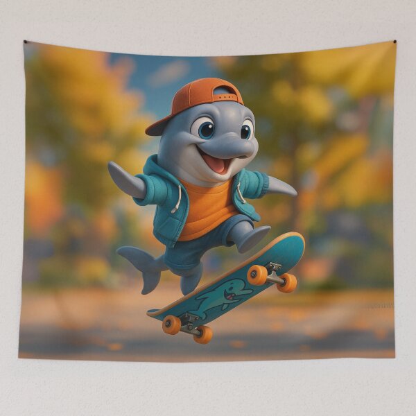 Item preview, Skater Bottlenose Dolphin designed and sold by Sillytoe.