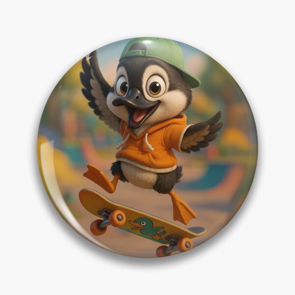 Item preview, Skater Common Goldeneye Duck designed and sold by Sillytoe.
