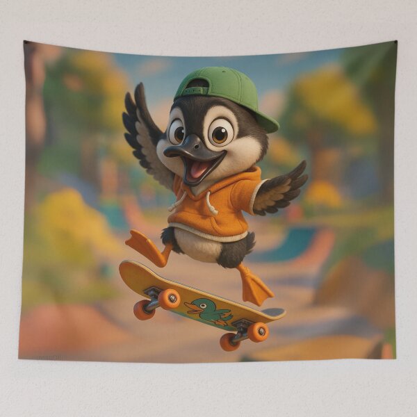 Item preview, Skater Common Goldeneye Duck designed and sold by Sillytoe.