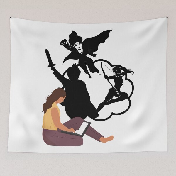 Item preview, Character Thoughts Logo (Female) designed and sold by My Hideaway Club.
