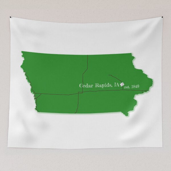 Item preview, Cedar Rapids, IA [Green] designed and sold by PhilbonianDezin.