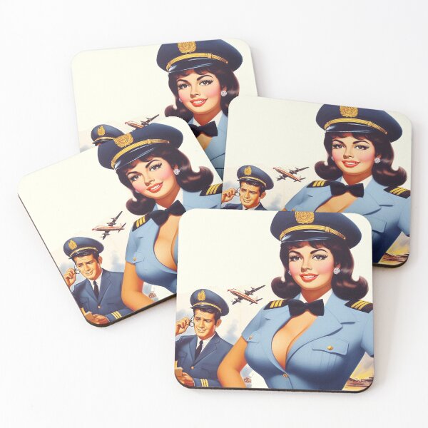 Item preview, Vintage Airplane Pinup designed and sold by PulpVintage.