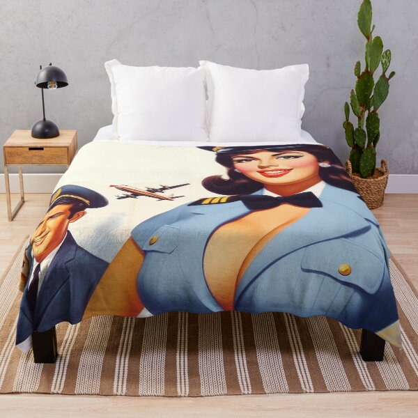 Item preview, Vintage Airplane Pinup designed and sold by PulpVintage.