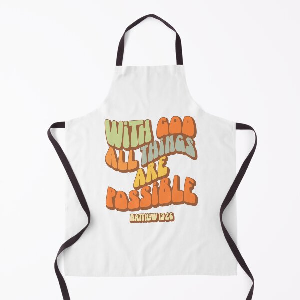 Item preview, With God All Things Are Possible – Matthew 19:26 | Christian Scripture Quote | Faith-Based Apparel & Gifts designed and sold by Hope & Light Designs.