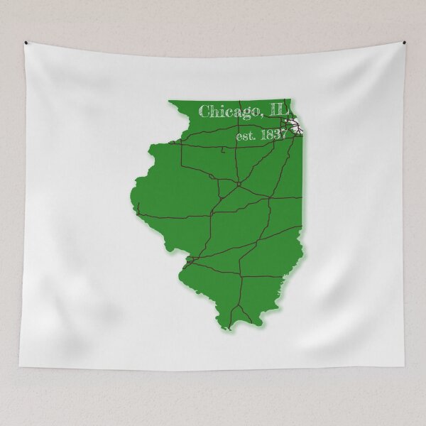 Item preview, Chicago, IL [Green] designed and sold by PhilbonianDezin.