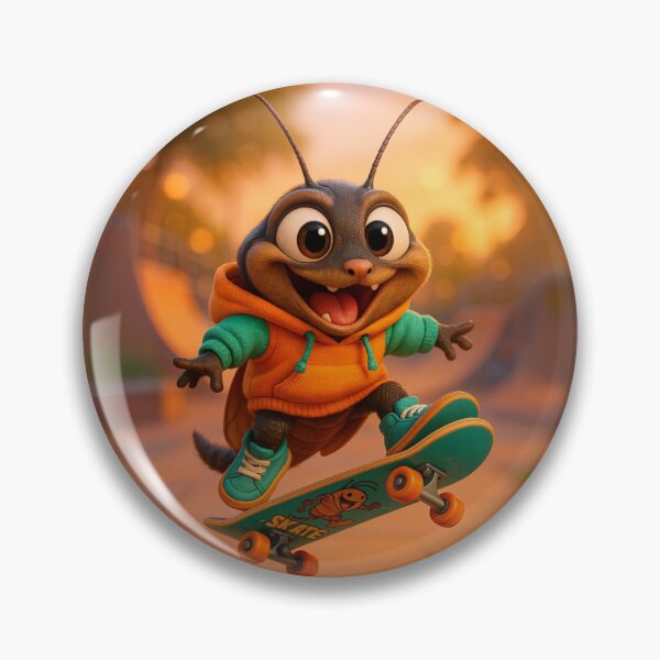 Item preview, Skater Death’s Head Cockroach designed and sold by Sillytoe.