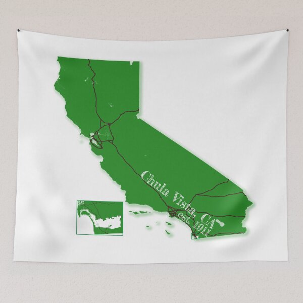 Item preview, Chula Vista, CA [Green] designed and sold by PhilbonianDezin.