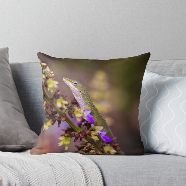 Item preview, Green Lizard on Coleus Flowers designed and sold by PhotoArtbyGrace.