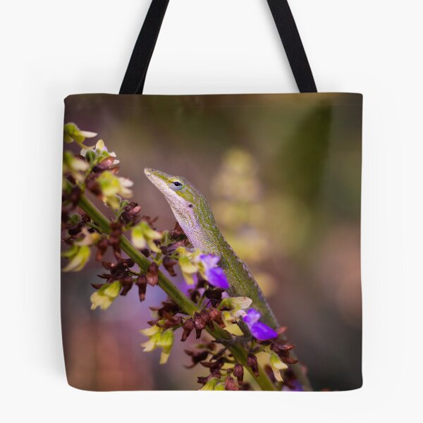 Item preview, Lagarto verde sobre flores de coleus designed and sold by PhotoArtbyGrace.