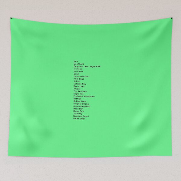 Item preview, Ben Wyatt Aliases – Parks and Recreation Funny Quote Design designed and sold by from here 2 mars.