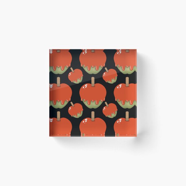Item preview, Halloween Candy Apple Pattern on Black designed and sold by Artistestella.