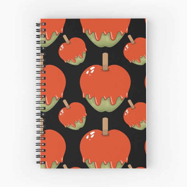 Item preview, Halloween Candy Apple Pattern on Black designed and sold by Artistestella.