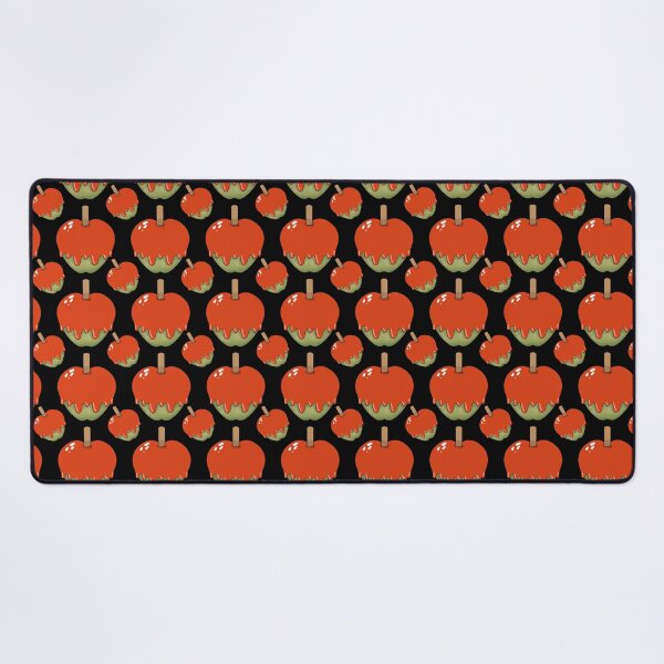 Item preview, Halloween Candy Apple Pattern on Black designed and sold by Artistestella.