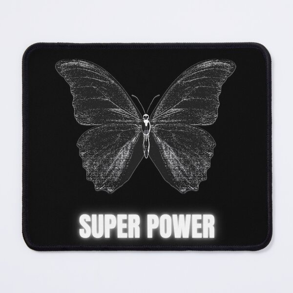 Item preview, Super Power Butterfly – Black and White Graphic Design designed and sold by Charizmwear.
