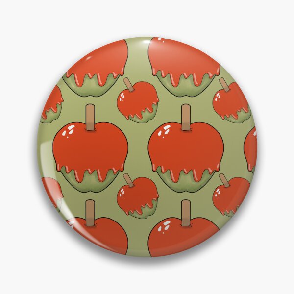 Item preview, Halloween Candy Apple Pattern on Green designed and sold by Artistestella.
