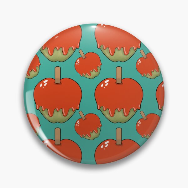 Item preview, Halloween Candy Apple Pattern on Blue designed and sold by Artistestella.