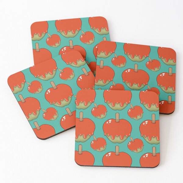 Item preview, Halloween Candy Apple Pattern on Blue designed and sold by Artistestella.