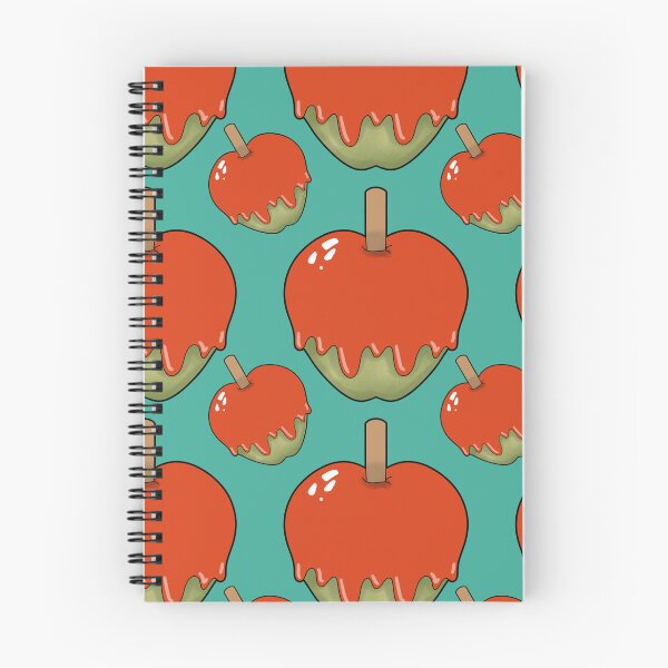 Item preview, Halloween Candy Apple Pattern on Blue designed and sold by Artistestella.