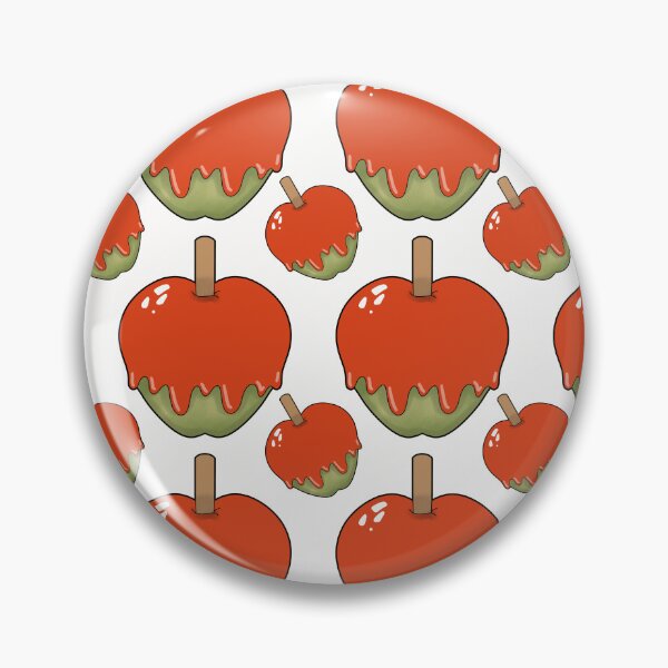 Item preview, Halloween Candy Apple Pattern on White designed and sold by Artistestella.