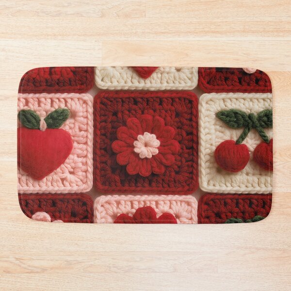 Item preview, Cherry Pattern Knit Style Cute Holiday Stickers, Pillows, Phone Case & Gifts for Women, Cozy Cherry Knit Style Pattern Christmas & New Year Gift Idea for Her, Cozy Aesthetic Gifts for Mom & Girls  designed and sold by Noe Mill.