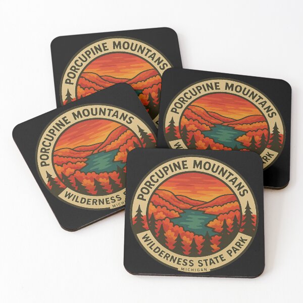 Item preview, Porcupine Mountains Wilderness State Park Autumn Badge designed and sold by American Travels.