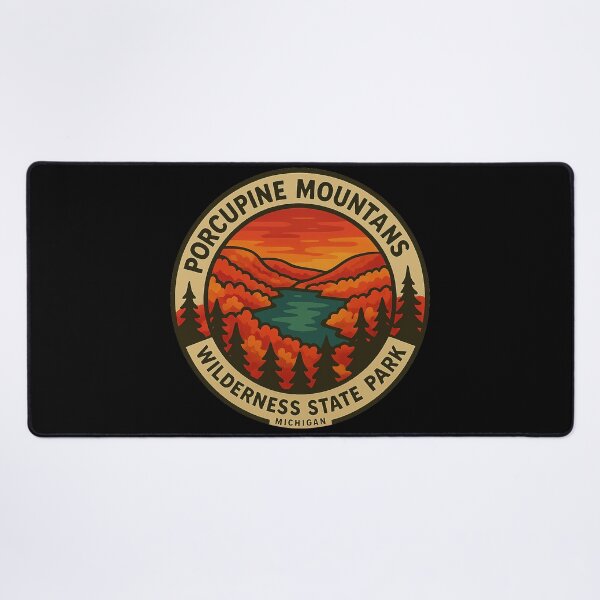 Item preview, Porcupine Mountains Wilderness State Park Autumn Badge designed and sold by American Travels.