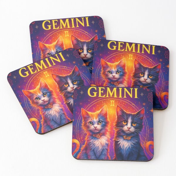 Item preview, Gemini Zodiac Cat – Astrology Horoscope Design designed and sold by Luis Betancourt illustrations.