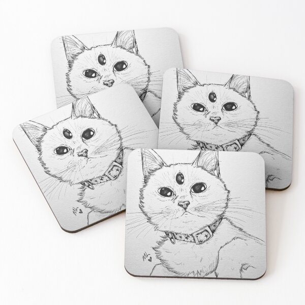 Item preview, three eyed kitty designed and sold by morgsscribbles5.