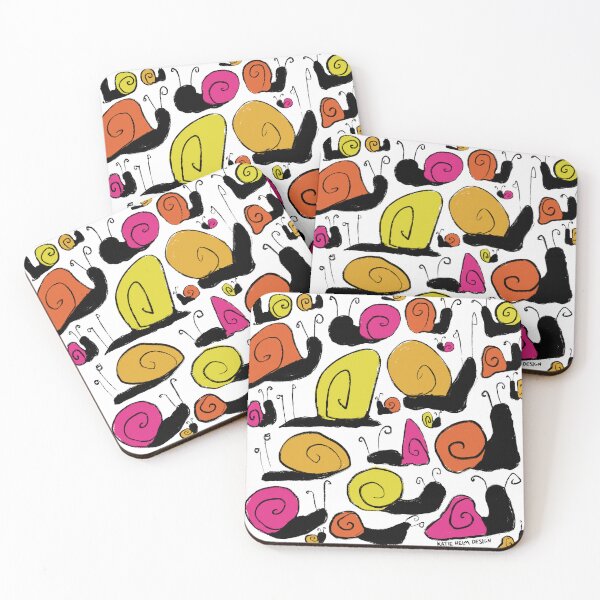 Item preview, funky groovy snails designed and sold by katieladybug3.