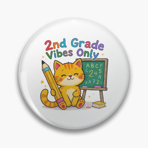 Item preview, cute 2nd grade vibes cat  designed and sold by Uglyandcute.