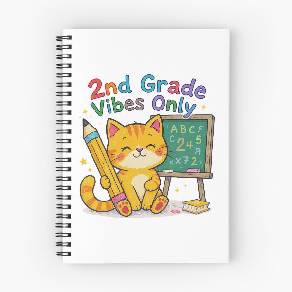 Item preview, cute 2nd grade vibes cat  designed and sold by Uglyandcute.