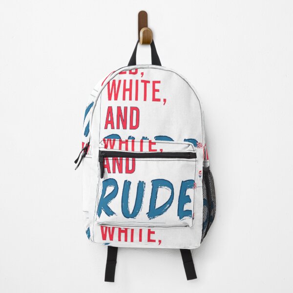 Item preview, RED, WHITE, AND RUDE.™  (for light-colored products) designed and sold by AmericanArtLLC.