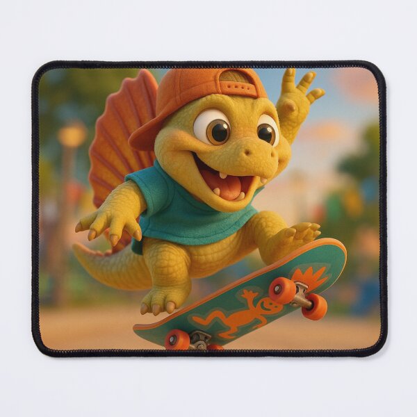 Item preview, Skater Dimetrodon Dinosaur designed and sold by Sillytoe.