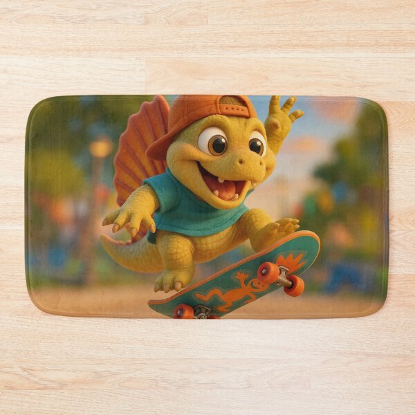 Item preview, Skater Dimetrodon Dinosaur designed and sold by Sillytoe.