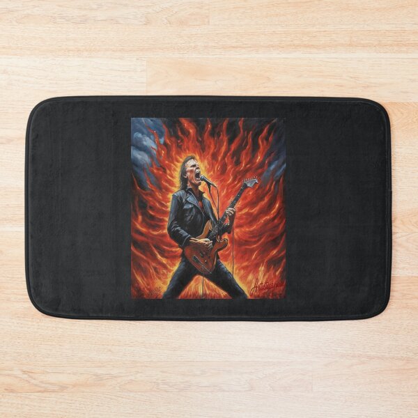 Item preview, "Bruce Dickinson's Fiery Performance: Epic Metal Energy" designed and sold by Artisticanvas.