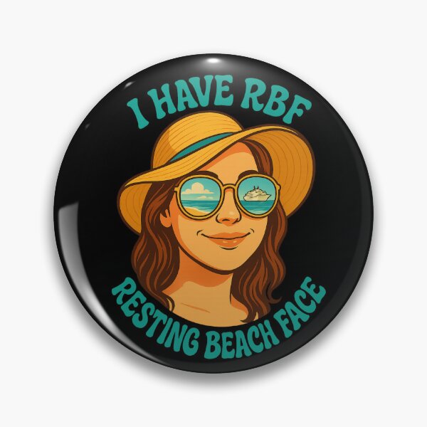 Item preview, RBF – Resting Beach Face Retro Cruise Shirt (Sunglasses, Beach & Cruise Ship) designed and sold by Taberland.