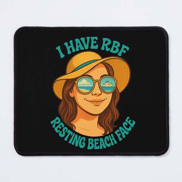 Item preview, RBF – Resting Beach Face Retro Cruise Shirt (Sunglasses, Beach & Cruise Ship) designed and sold by Taberland.