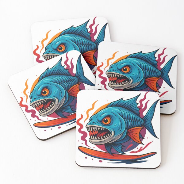 Item preview, Angry Monster Fish Design – Fierce Ocean Creature Art designed and sold by haitrieuic96.