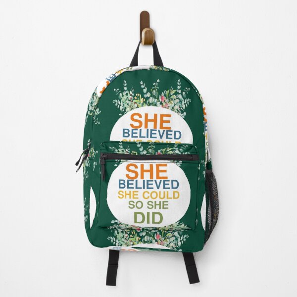 Item preview, She Believed She Could So She Did – Empowering Feminist Quote Design for Confident Women designed and sold by ArtsyExplorer.