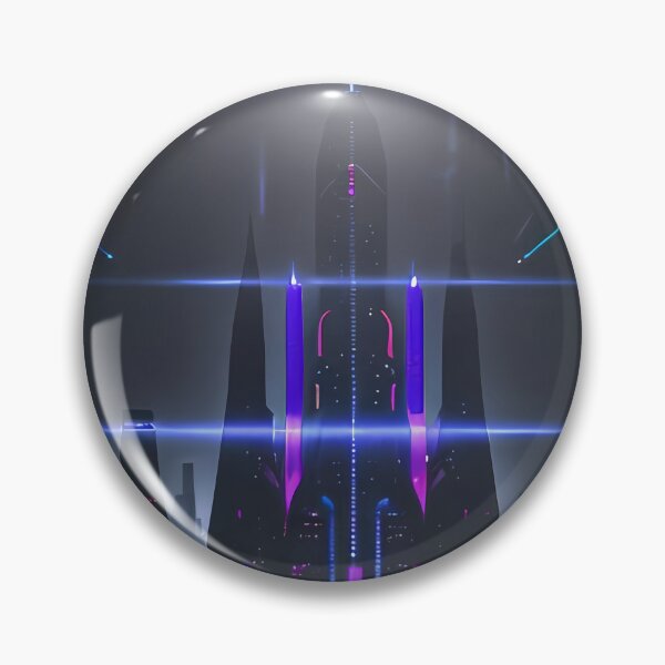 Item preview, Cyberpunk Mega Tower | Futuristic Neon Sci-Fi Cityscape Artwork designed and sold by ArtscapeProductions.