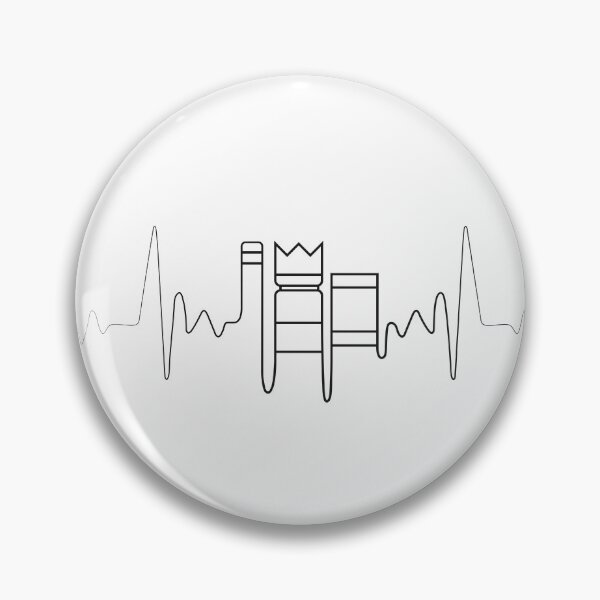 Item preview, Kubb Heartbeat (BLACK) designed and sold by Meant for Very Few.